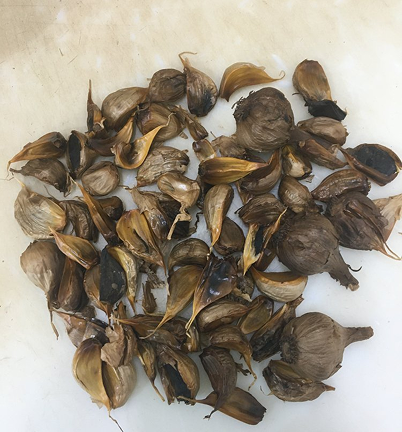 Pile of garlic skins